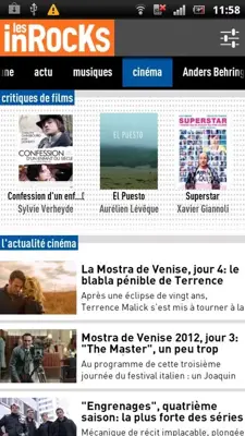 les inRocKs android App screenshot 4